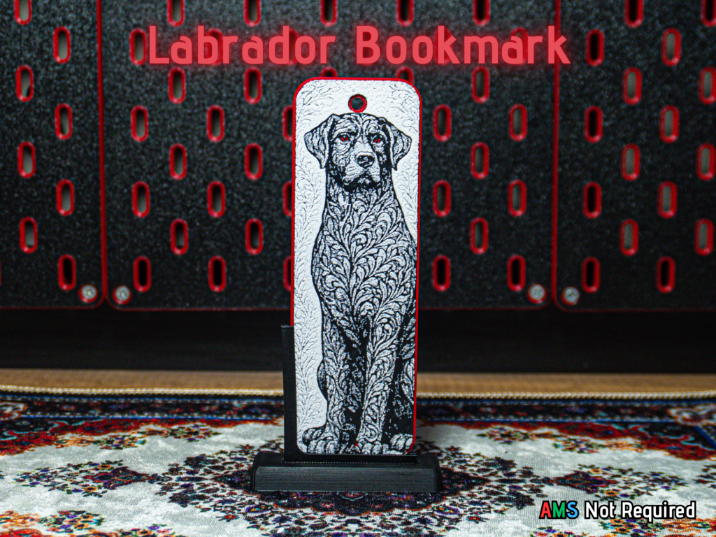 Ornamental Dog Labrador - Hueforge Bookmark