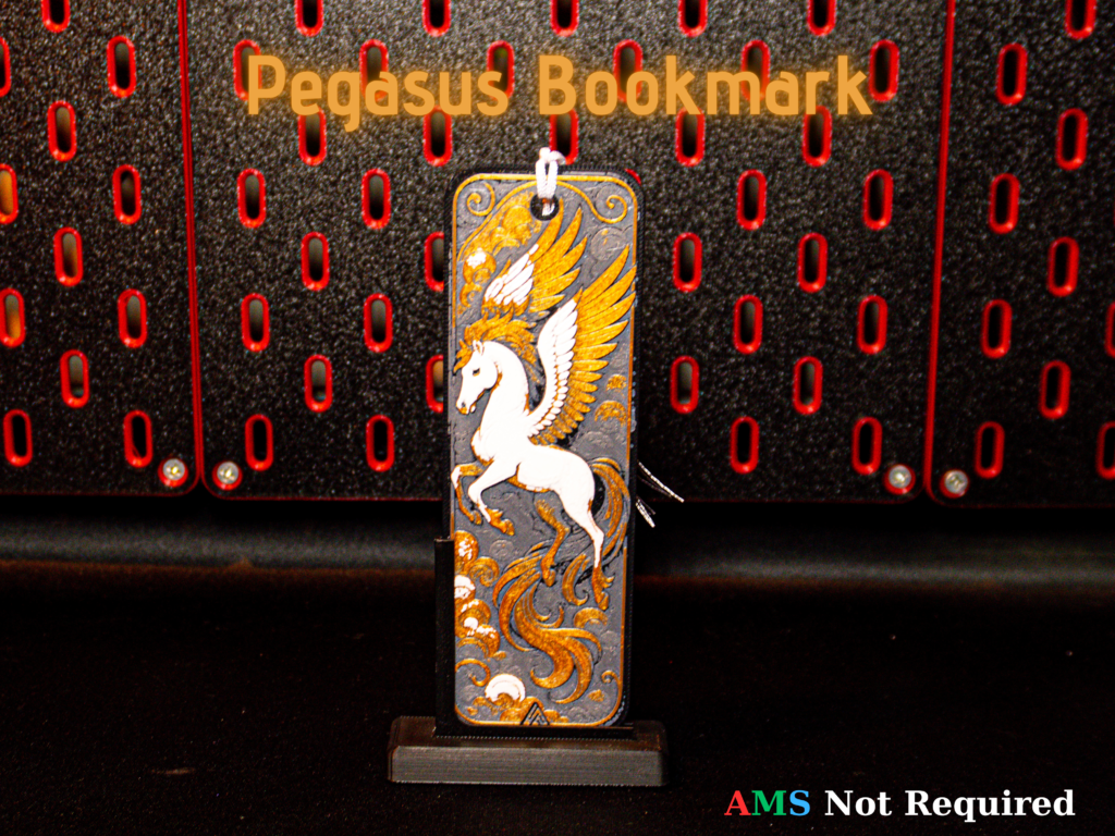 Pegasus Bookmark - Hueforge