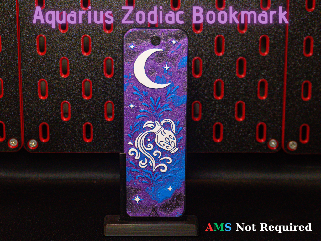 Aquarius - Hueforge Bookmark