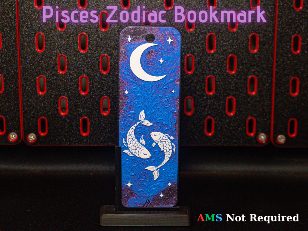 Pisces - Hueforge Bookmark