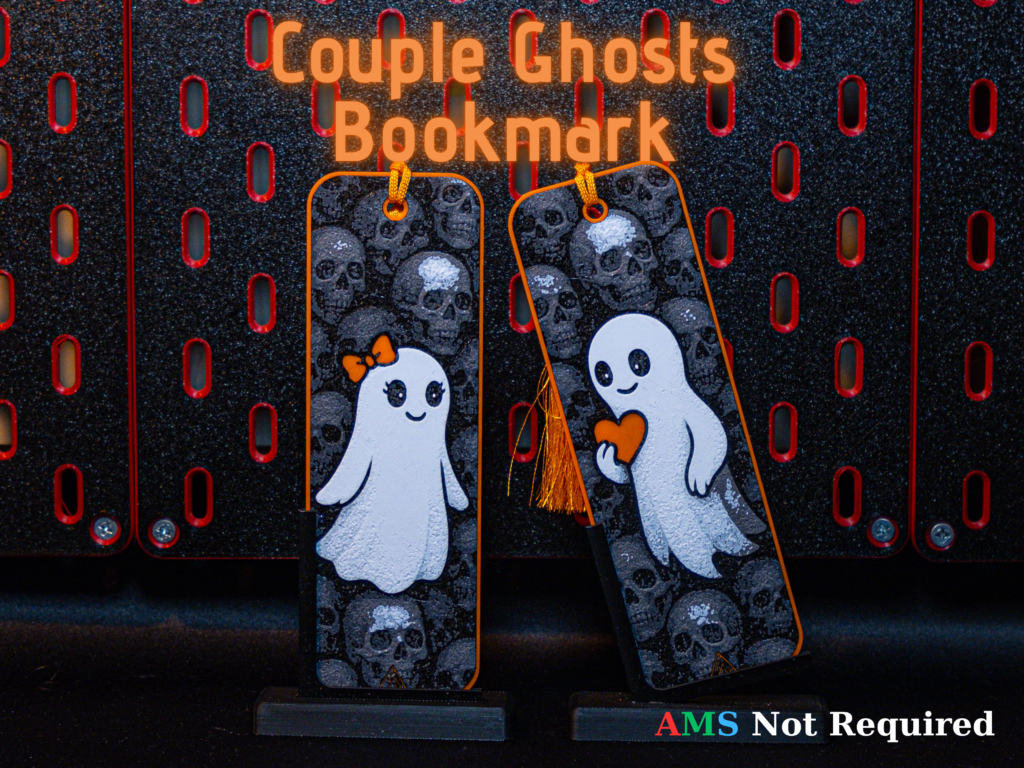 Romantic Ghost Couple - Hueforge Bookmarks