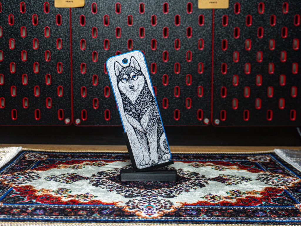 Ornamental Dog Husky - Hueforge Bookmark gallery 2