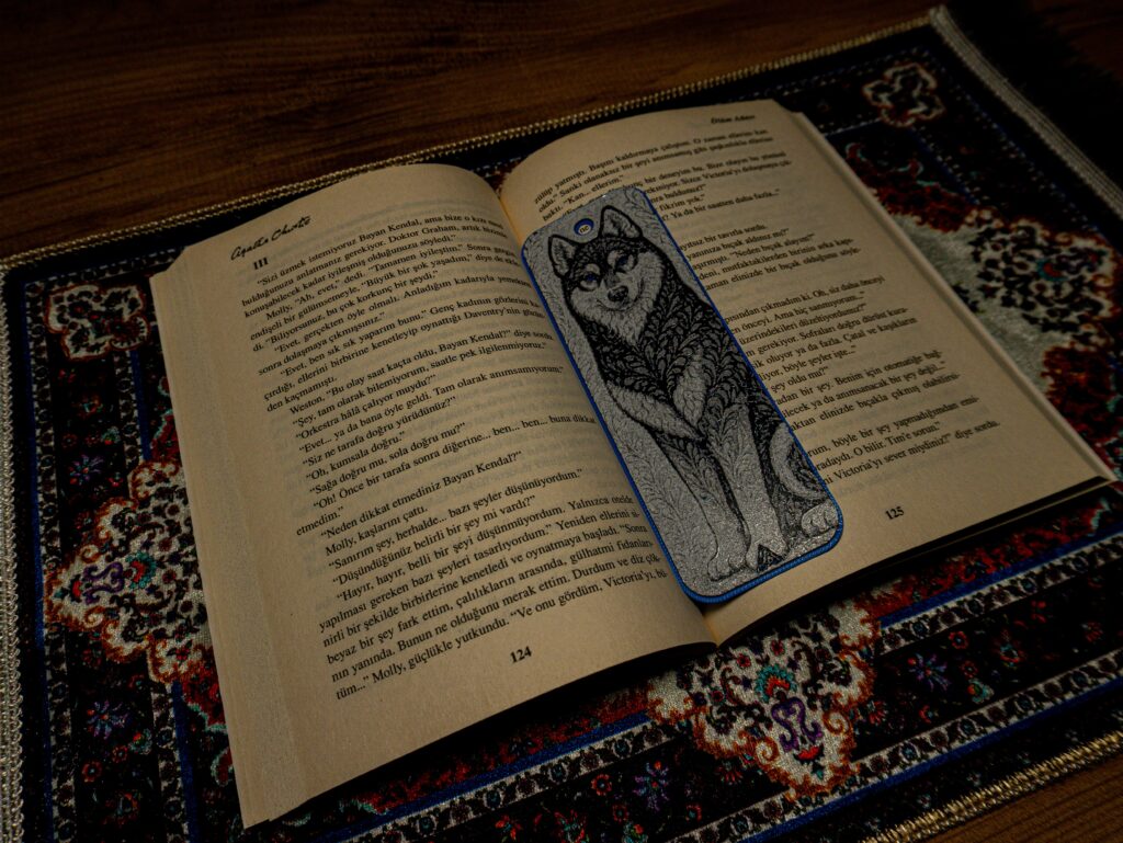Ornamental Dog Husky - Hueforge Bookmark gallery 4
