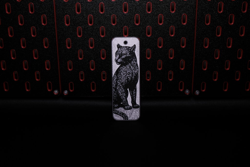 Ornamental Black Panther - Hueforge Bookmark gallery 1