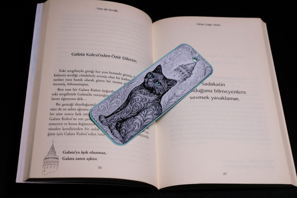 Cats of Istanbul - Galata Tower Hueforge Bookmark gallery 5