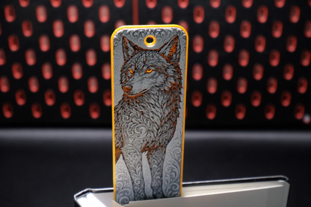 Ornamental Wolf - Hueforge Bookmark gallery 3