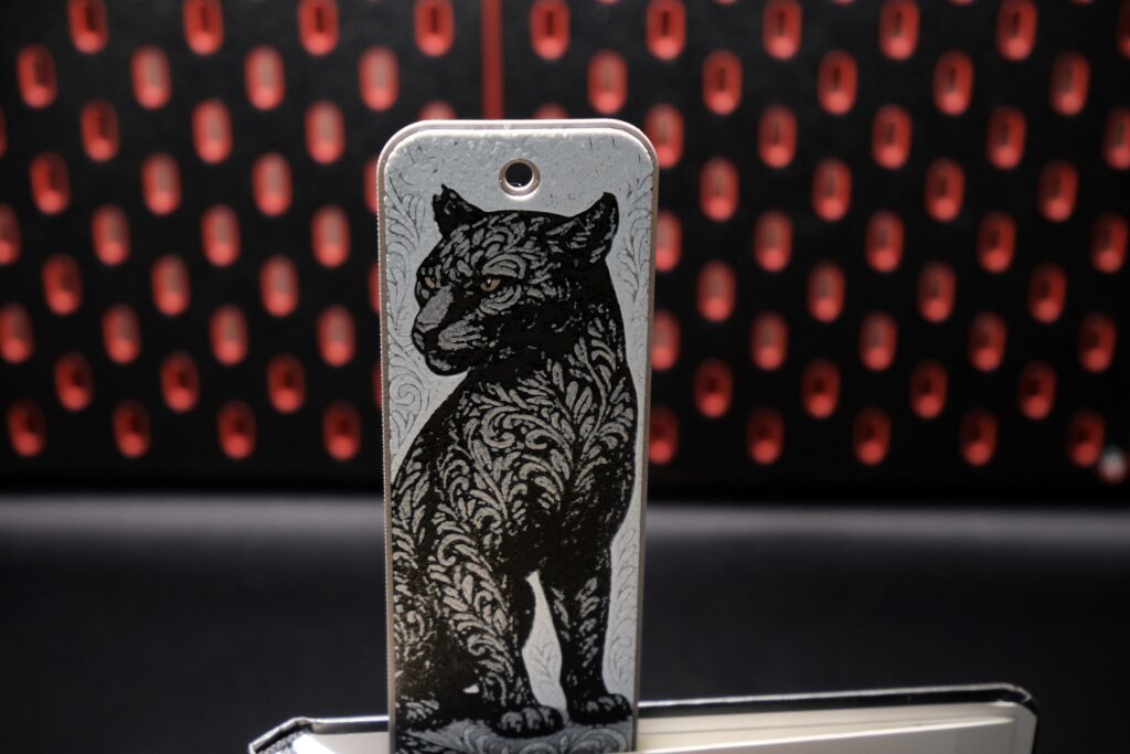 Ornamental Black Panther - Hueforge Bookmark gallery 3