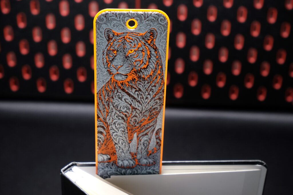 Ornamental Tiger - Hueforge Bookmark gallery 3