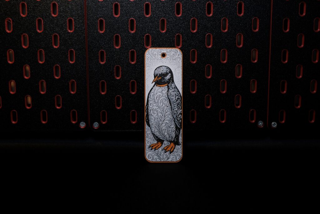 Ornamental Penguin - Hueforge Bookmark gallery 1