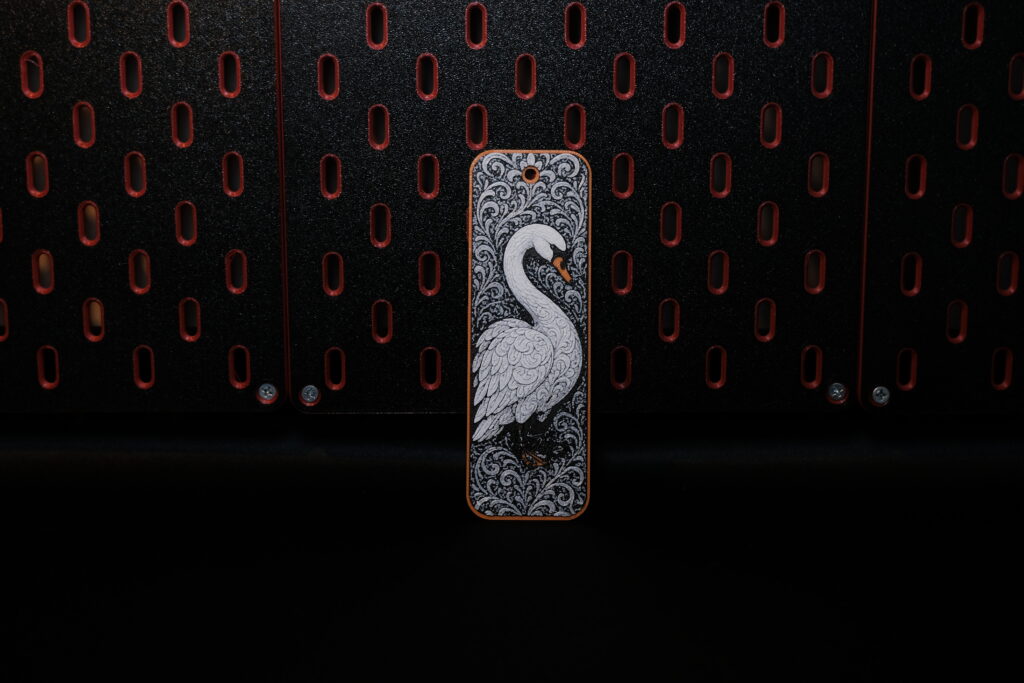 Ornamental Swan - Hueforge Bookmark gallery 1