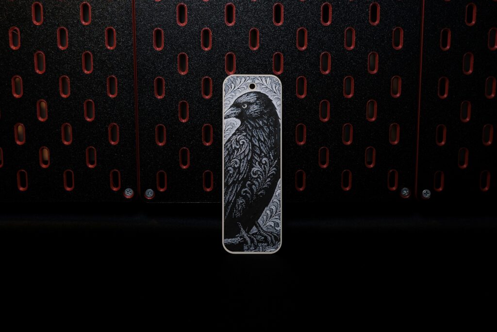 Ornamental Raven - Hueforge Bookmark gallery 1