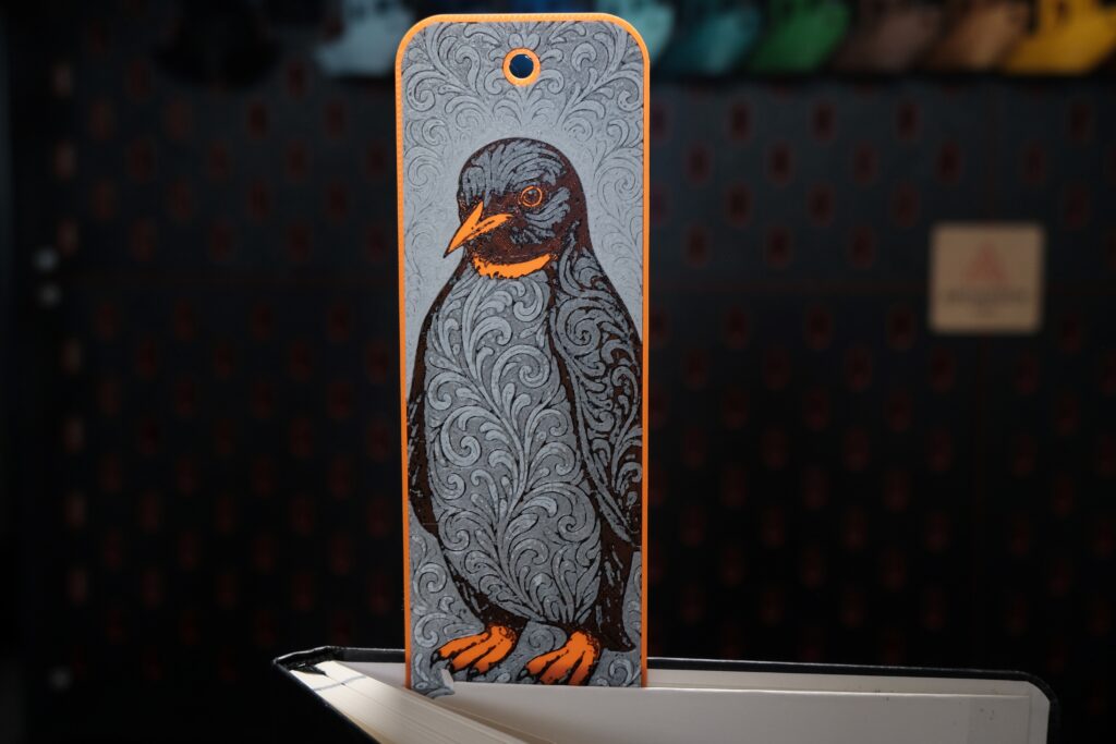 Ornamental Penguin - Hueforge Bookmark gallery 3