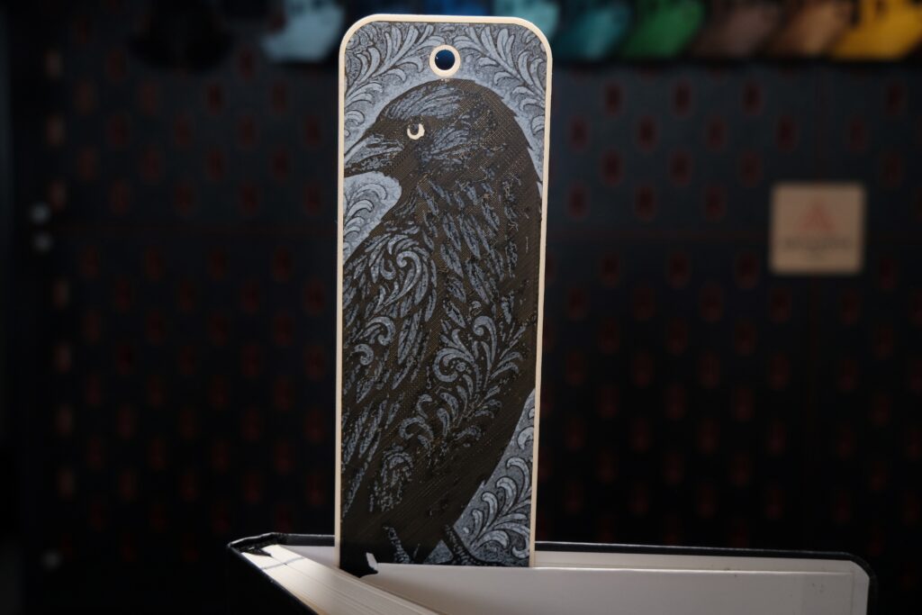Ornamental Raven - Hueforge Bookmark gallery 3