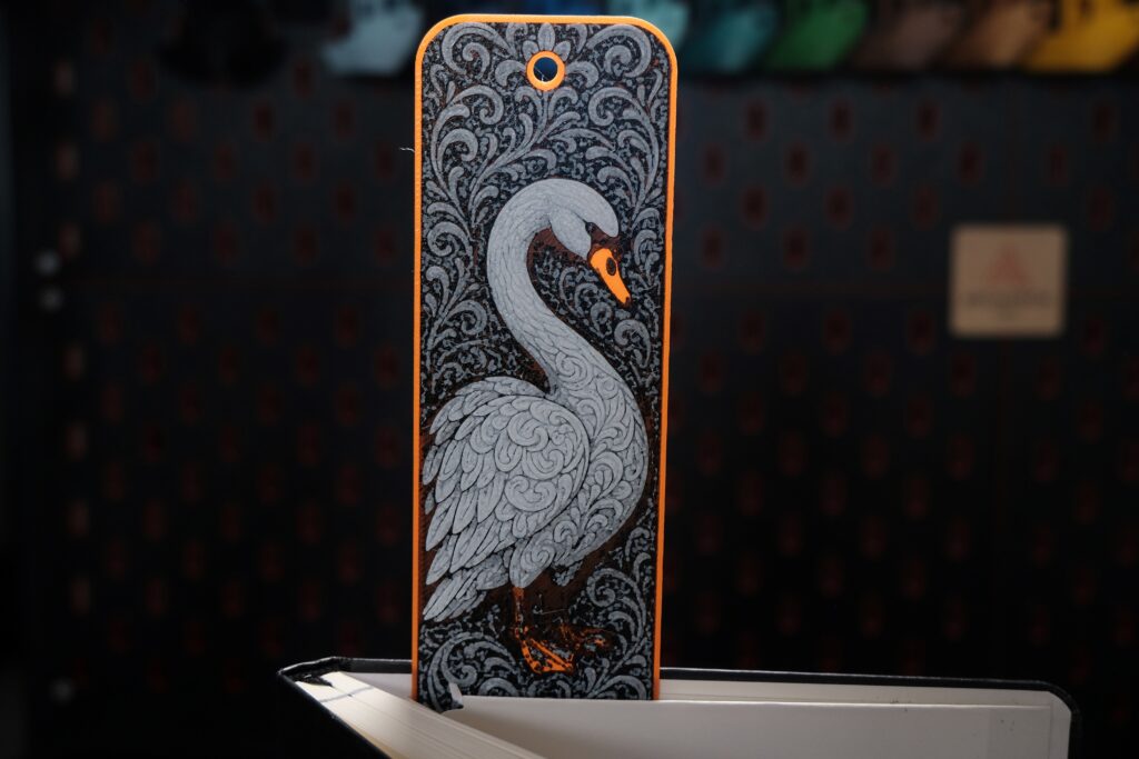 Ornamental Swan - Hueforge Bookmark gallery 3