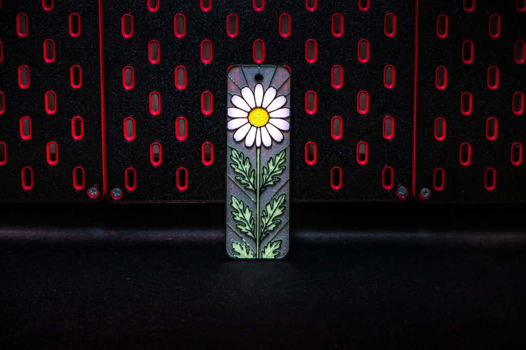 Stained Glass Daisy - Hueforge Bookmark gallery 1