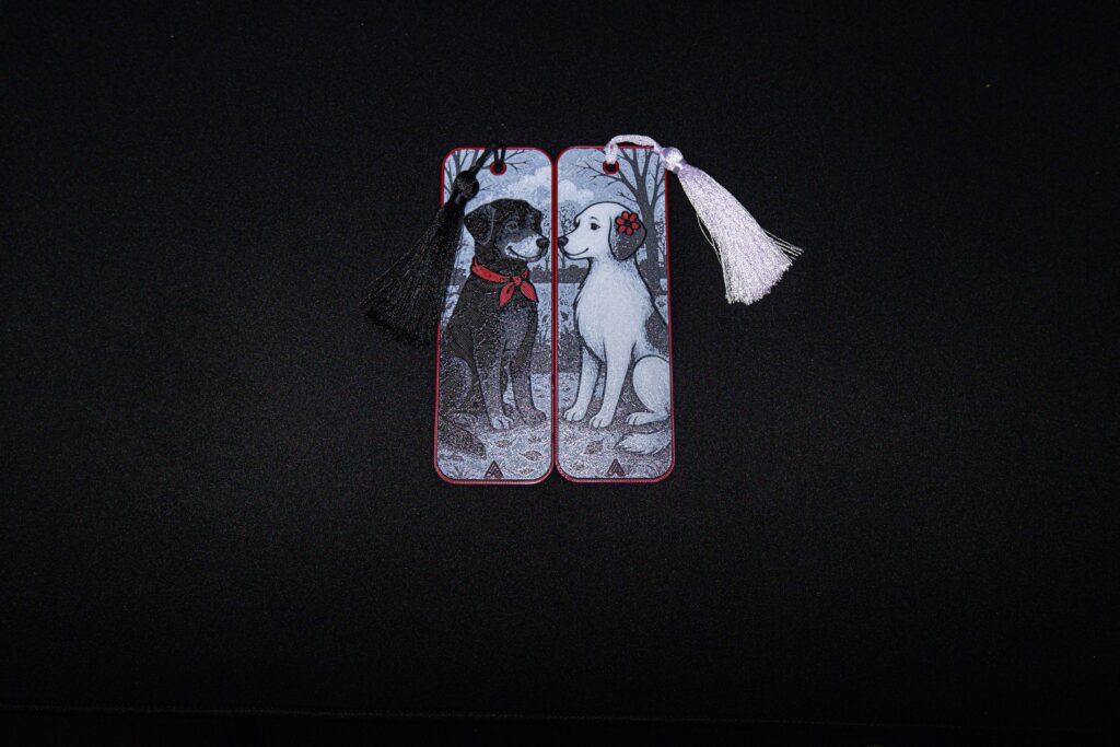 Romantic Dog Couple - Hueforge Bookmarks gallery 4