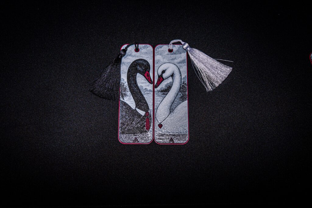 Romantic Swan Couple - Hueforge Bookmarks gallery 7