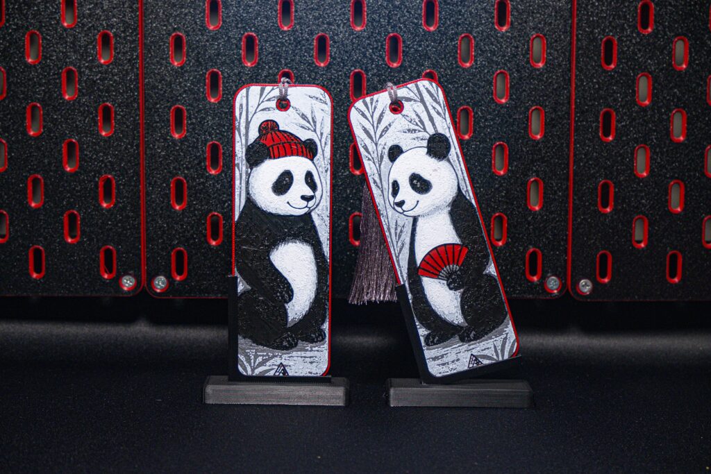 Romantic Panda Couple - Hueforge Bookmark gallery 7