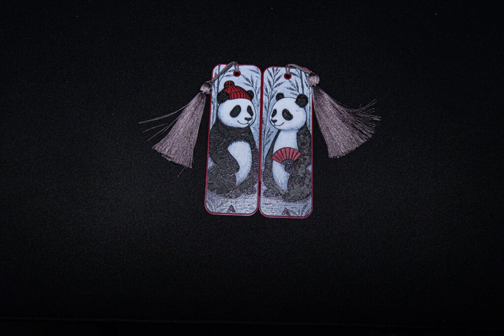 Romantic Panda Couple - Hueforge Bookmark gallery 8
