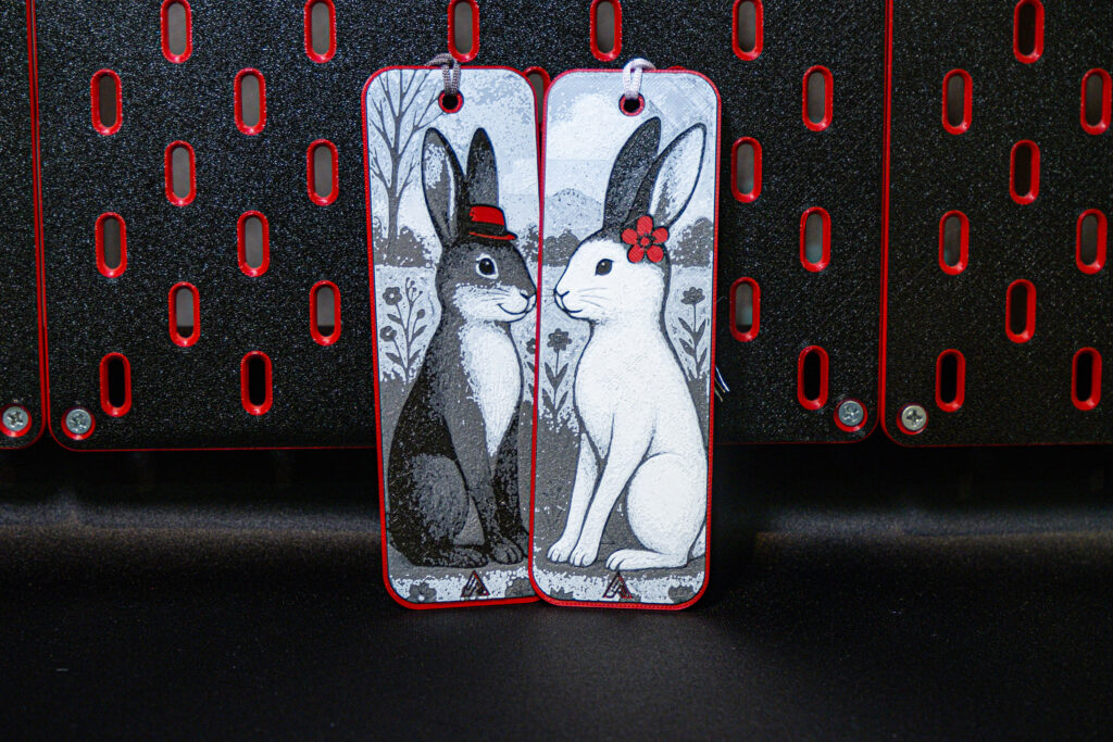 Romantic Rabbits Couple - Hueforge Bookmark gallery 8