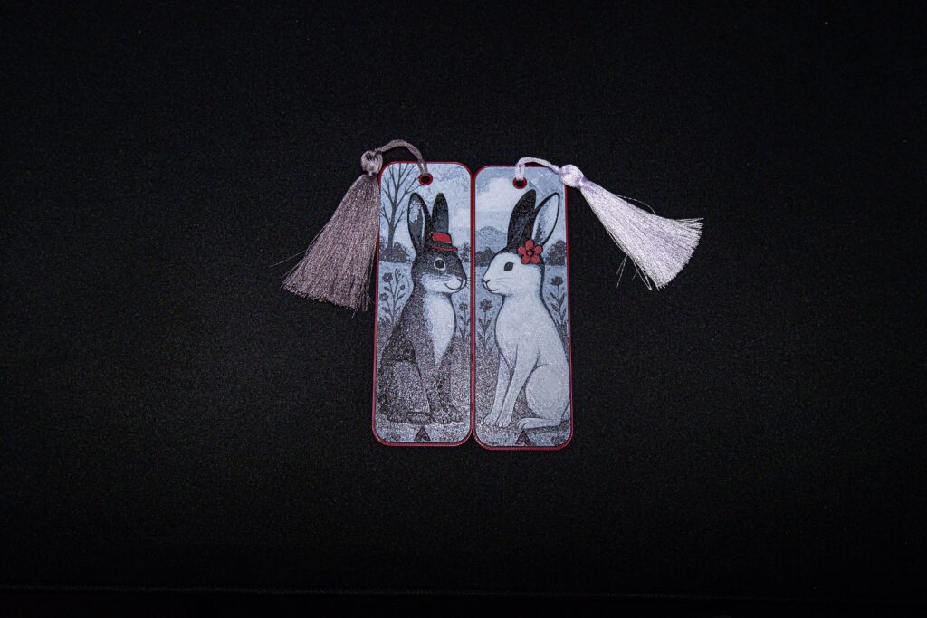 Romantic Rabbits Couple - Hueforge Bookmark gallery 7