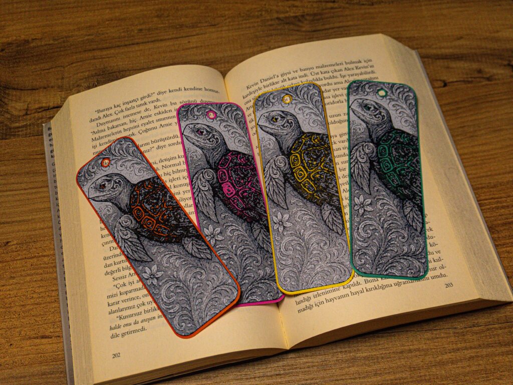 Ornamental Turtle - Hueforge Bookmark gallery 4