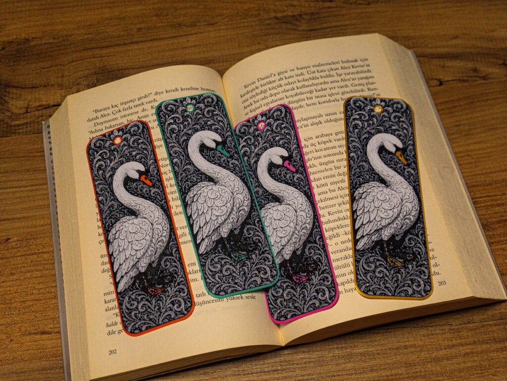 Ornamental Swan - Hueforge Bookmark gallery 4