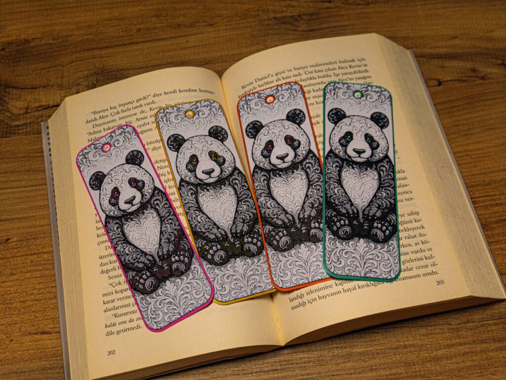 Ornamental Panda - Hueforge Bookmark gallery 4