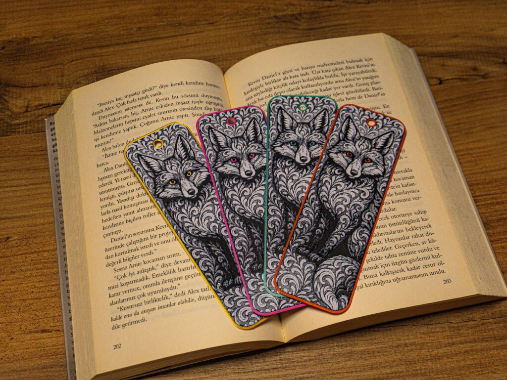 Ornamental Fox - Hueforge Bookmark gallery 4