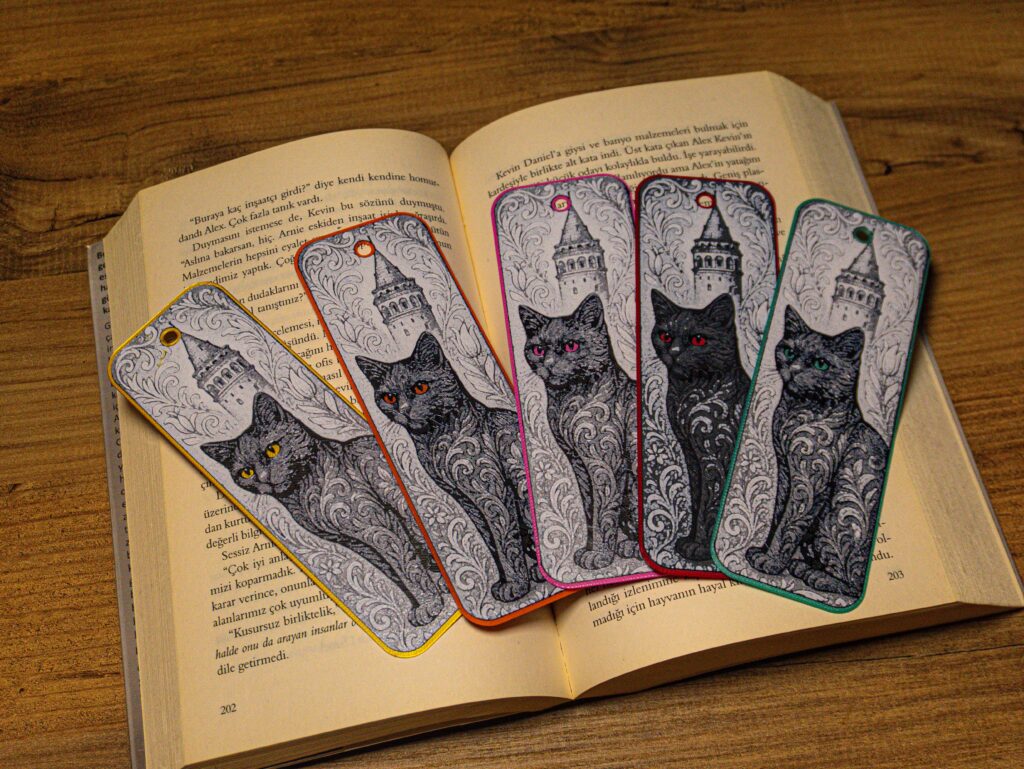 Cats of Istanbul - Galata Tower Hueforge Bookmark gallery 4