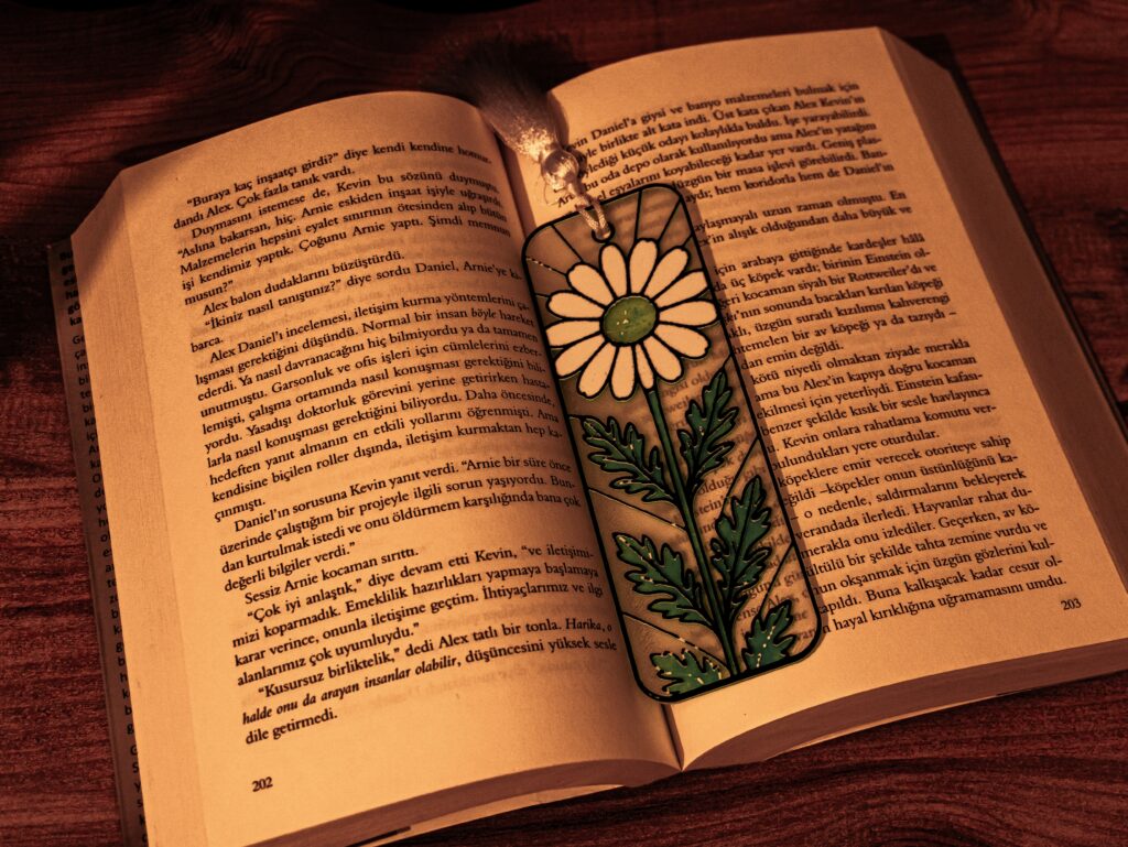 Stained Glass Daisy - Hueforge Bookmark gallery 3