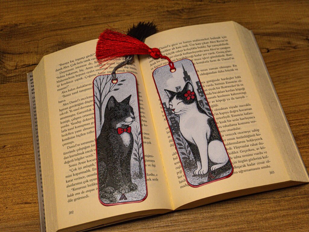 Romantic Cat Couple - Hueforge Bookmarks gallery 3