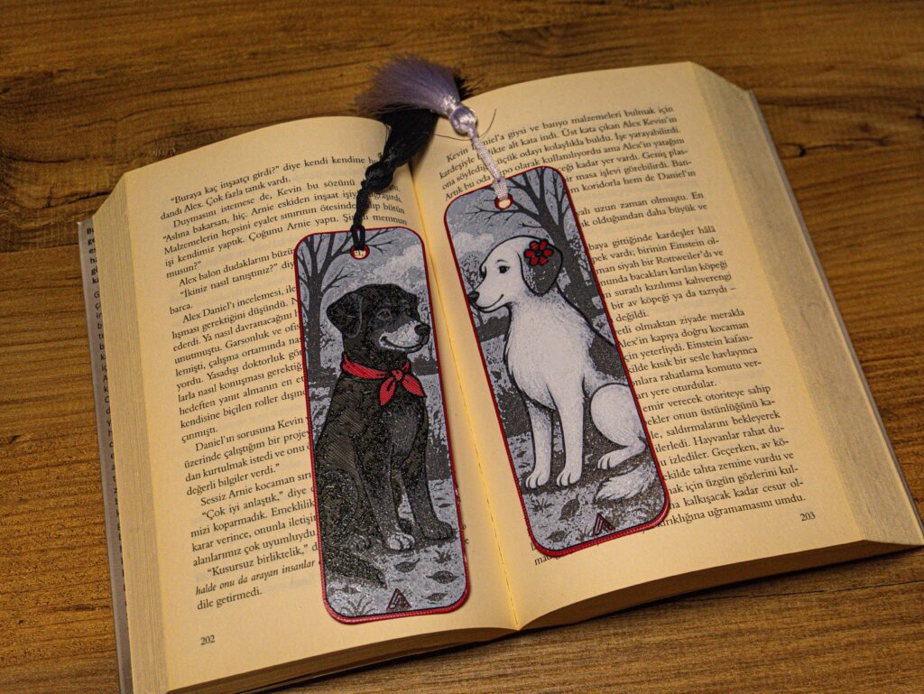 Romantic Dog Couple - Hueforge Bookmarks gallery 3