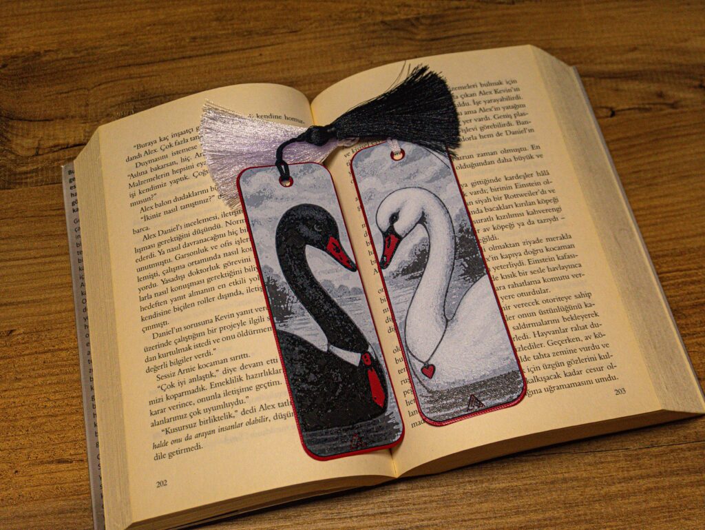 Romantic Swan Couple - Hueforge Bookmarks gallery 3