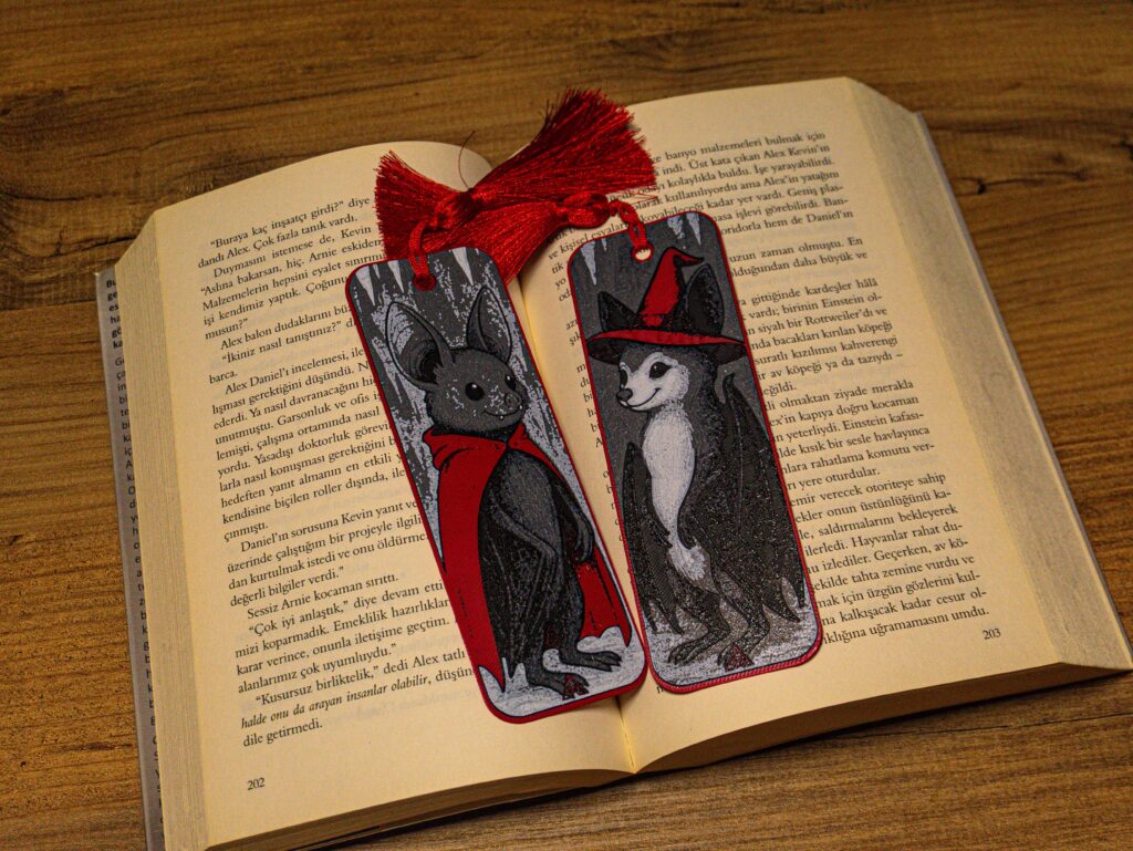 Romantic Bat Couple - Hueforge Bookmarks gallery 8