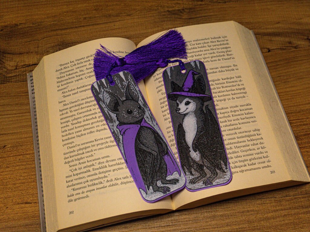 Romantic Bat Couple - Hueforge Bookmarks gallery 4