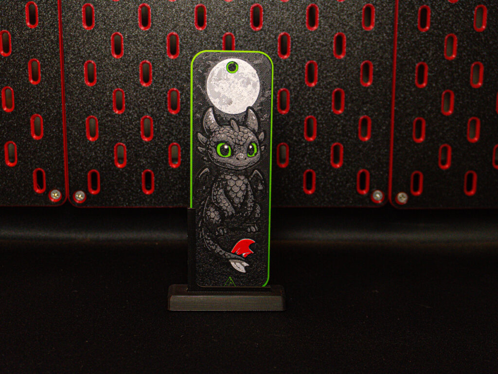 Toothless Dragon - Hueforge Bookmark gallery 2