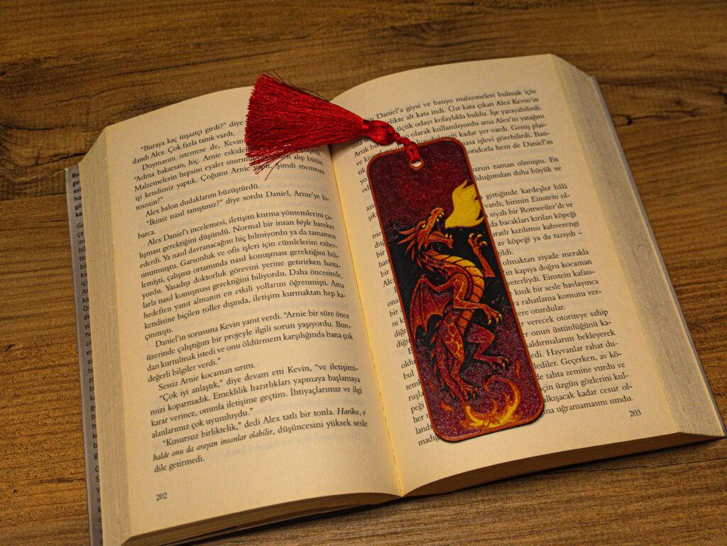 Elemental Fire Dragon - Hueforge Bookmark gallery 2