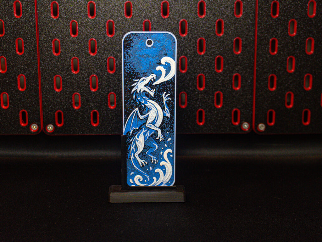 Elemental Water Dragon - Hueforge Bookmark gallery 1