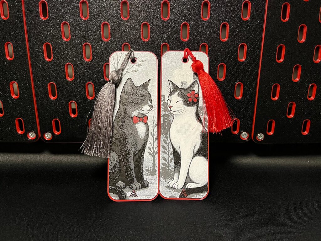 Romantic Cat Couple - Hueforge Bookmarks gallery 6