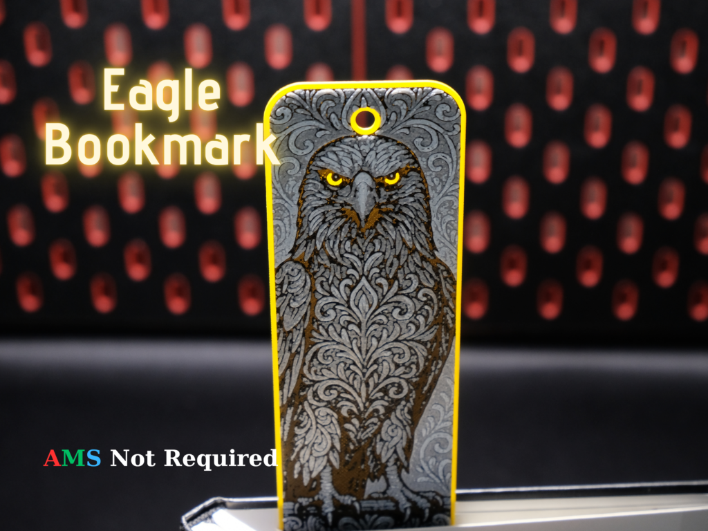 Ornamental Eagle - Hueforge Bookmark